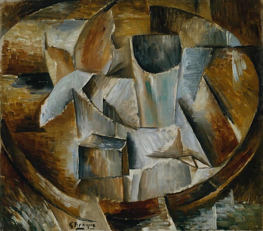 Glass on a Table 1909-10 by Georges Braque