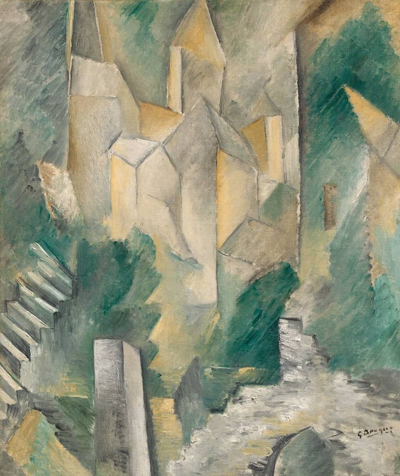 The Church of Carrières-Saint-Denis, 1909, by Georges Braque