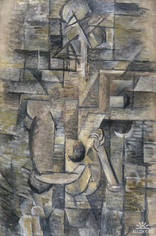 Woman with a Mandolin, 1910 by Georges Braque